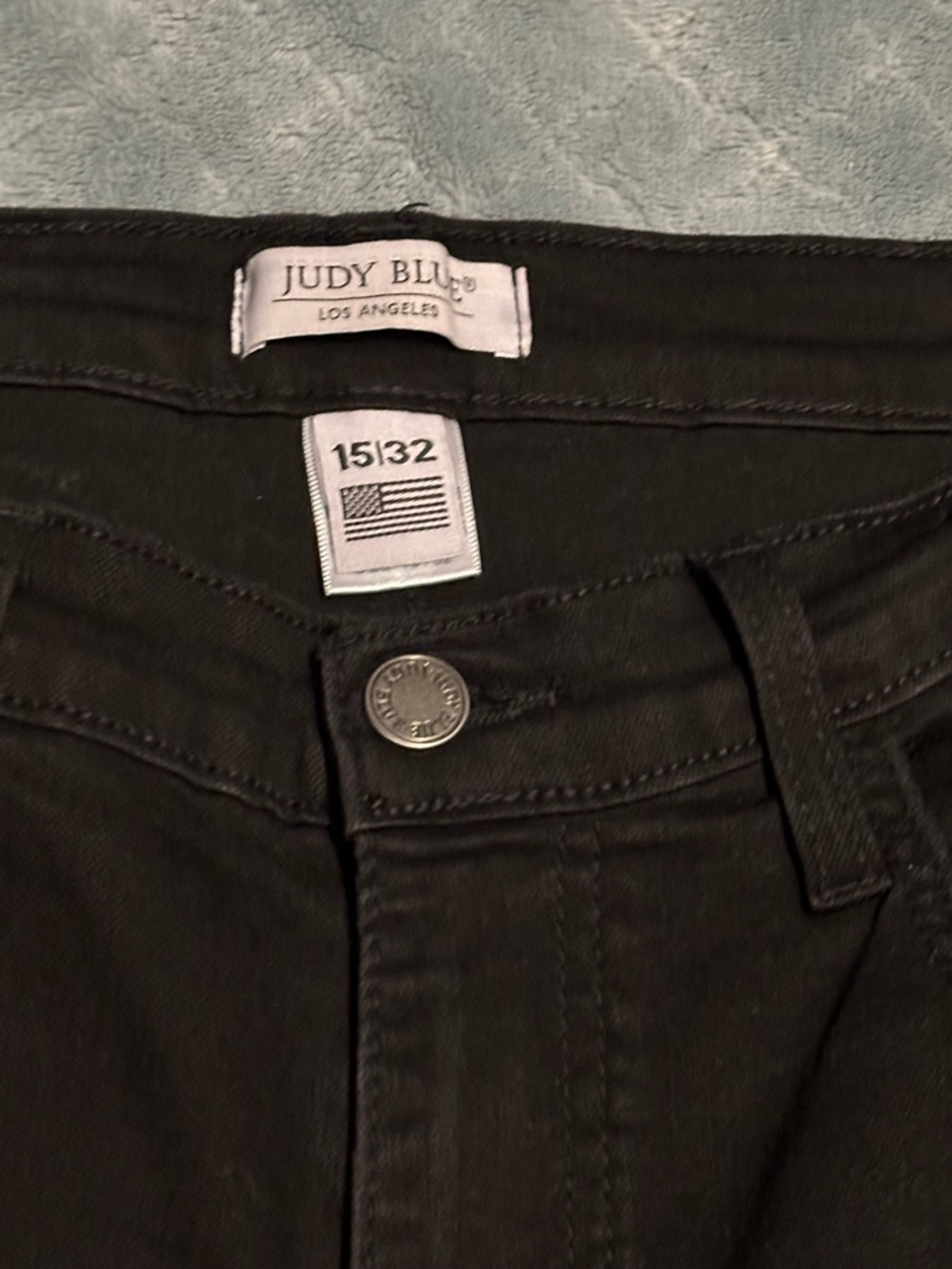 Judy Blue Jet Black Midrise Slim Jeans Size 15 / 32 NWOT - Picture 6 of 8